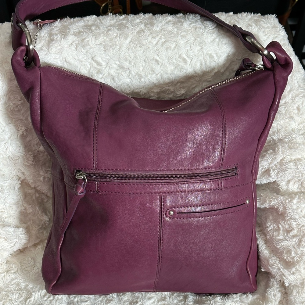 Nino BOSSI Elegant Purple Leather Women's Bag - Picture 2 of 3